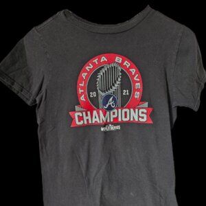 Boys Medium Genuine Merchandise Atlanta Braves World Series T-Shirt